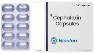  Cephalexin Capsules, for Clinic, Hospitals, Packaging Type : Strip