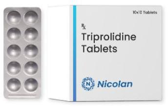  Triprolidine Tablets, for Clinic, Hospitals, Packaging Type : Alu Alu