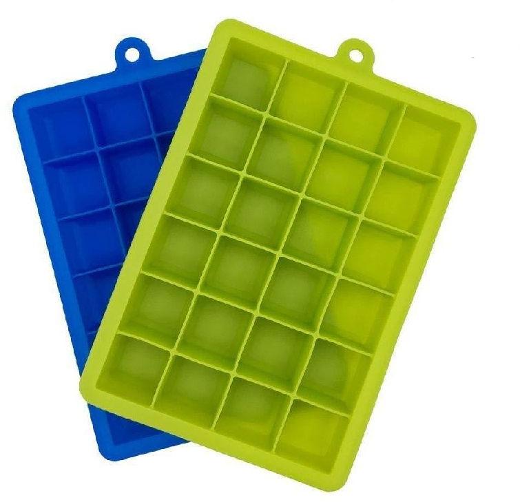 Assorted Rectangular Silicone Ice Cube Tray 24 Cube, Feature : High Quality, Light Weight