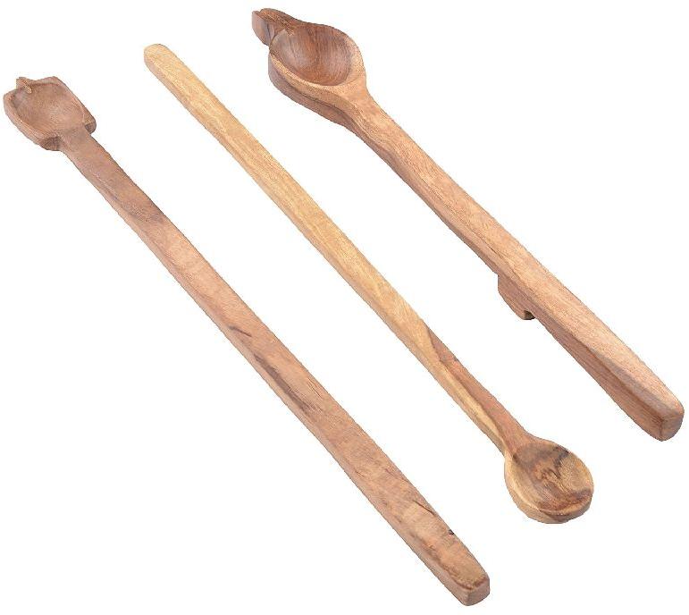 Polished wooden hawan spoon, for Havan, Color : Brown