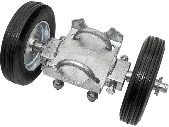 6 Inch Side Gate Double Wheel Trolley