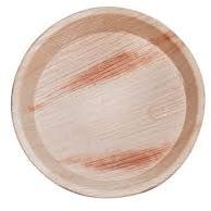 Round 10 Inch Areca Leaf Plate, for Event Party Supplies, Pattern : Plain