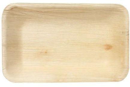 Areca Leaf Rectangular Plate, for Serving Food, Feature : Good Quality, Fine Finish