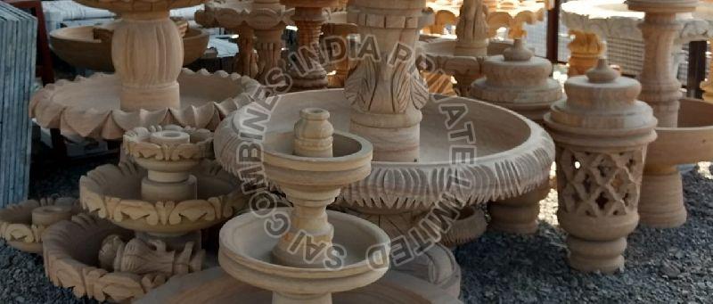 ARTISTIC HANDCRAFTED MARBLE STONE FOUNTAIN