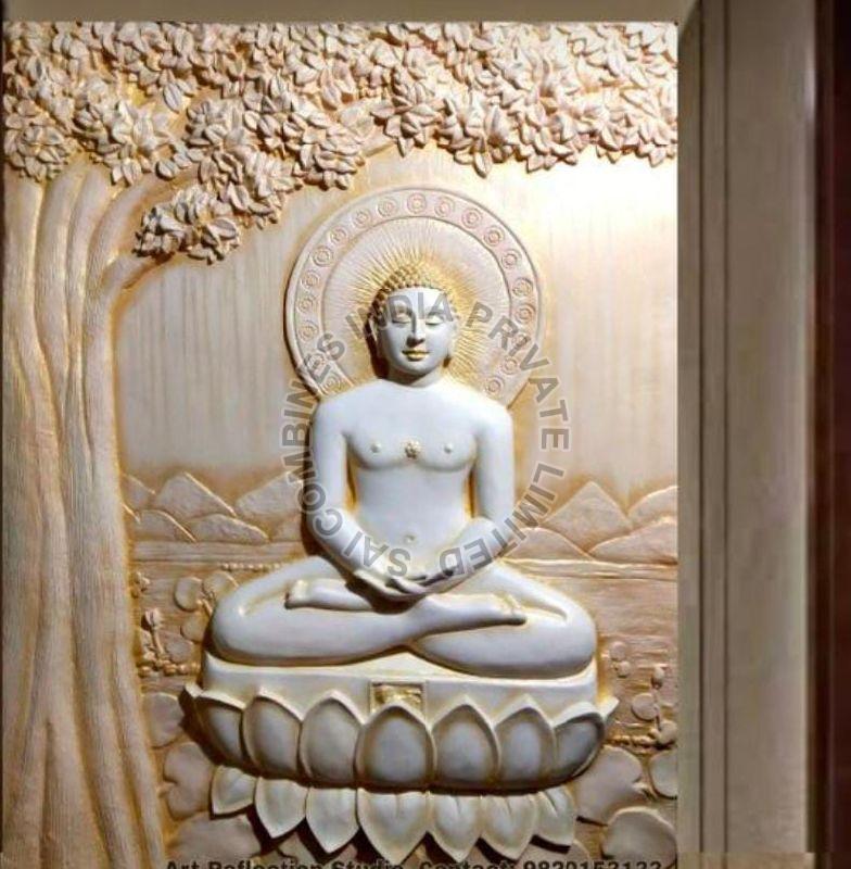 BUDDHA MARBLE WALL PANEL