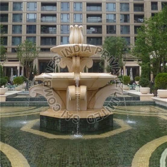 LARGE SIZE MARBLE STONE FOUNTAIN