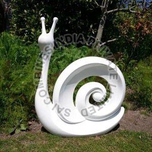 Marble Modern Art Snail Sculpture, for Garden, Feature : Fine Finishing, Unique Designs