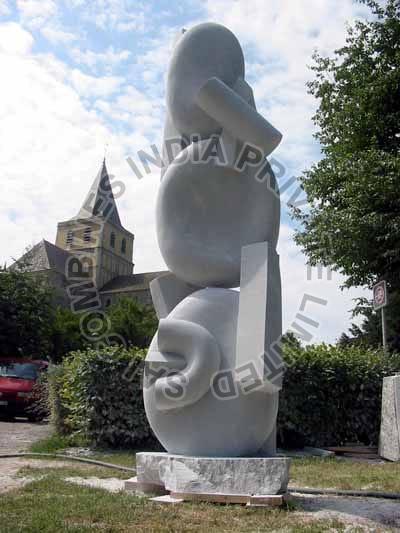 white marble stone garden polished sculpture