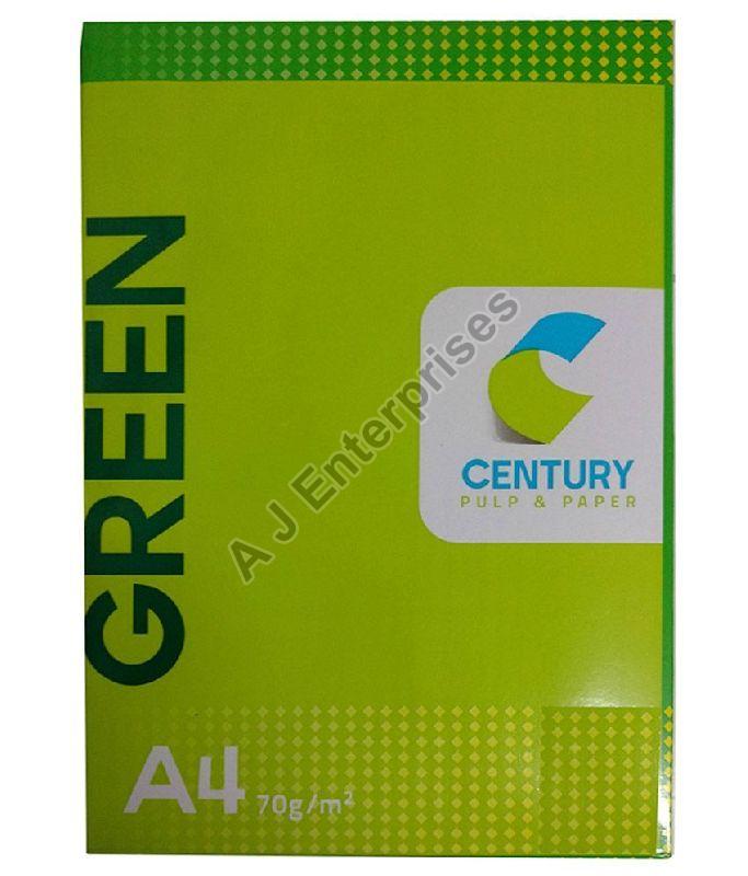 Century green a4 size paper, Color : White