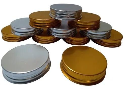 Coated Plain Aluminium 63mm RO Bottle Cap, Shape : Round