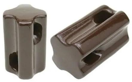 Round Ceramic Stay Insulator, for Industrial Use, Color : Brown