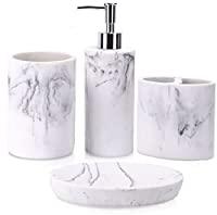 Banswara White Bathroom Set