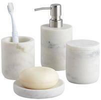 Marble Bathroom Set White