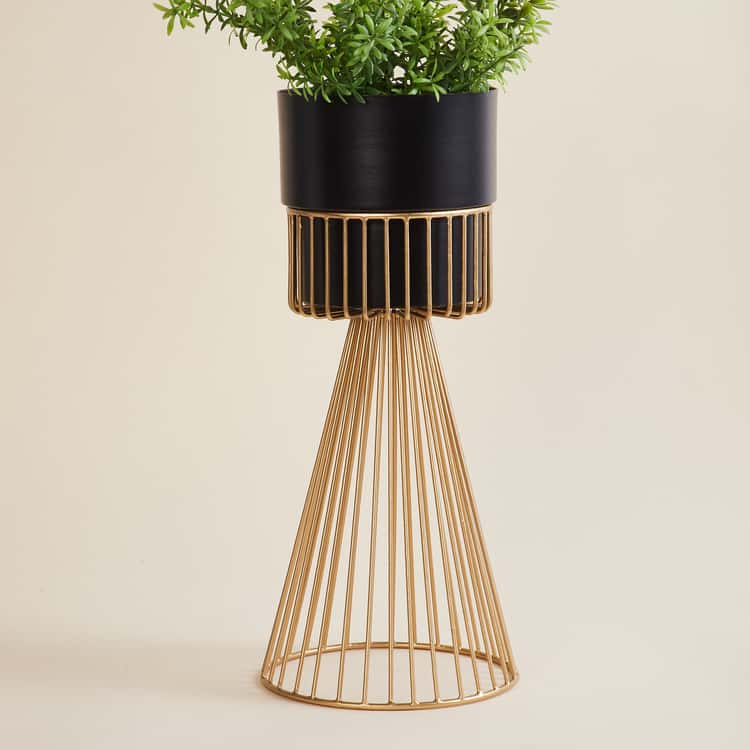 Round EI-0799 Iron Planter with Stand, Size : 25x25x40 cm