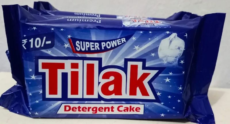 Tilak Detergent Cake, for Cloth Washing, Packaging Size : 200Gm