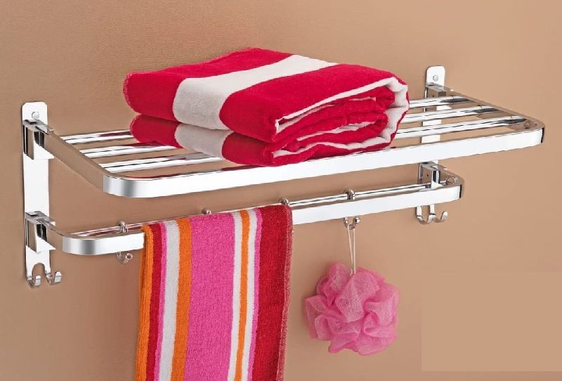Stainless Steel Towel Rack, for Bathroom, Color : Grey