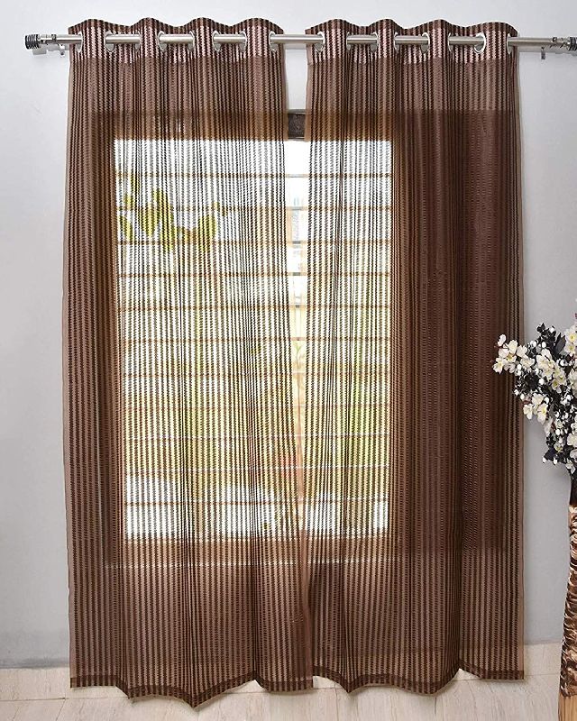 Brown Net Curtains
