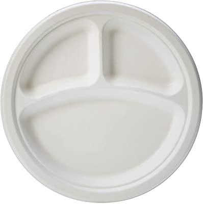11 Inch Compostable Compartment Plates