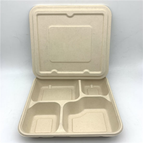 4 Compartment Compostable Meal Tray