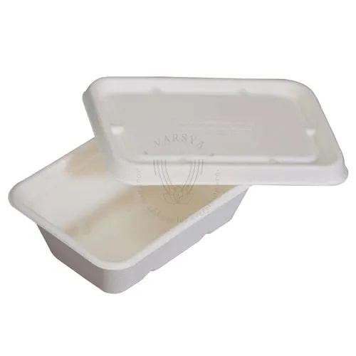 750 ml Rectangle Compostable Container
