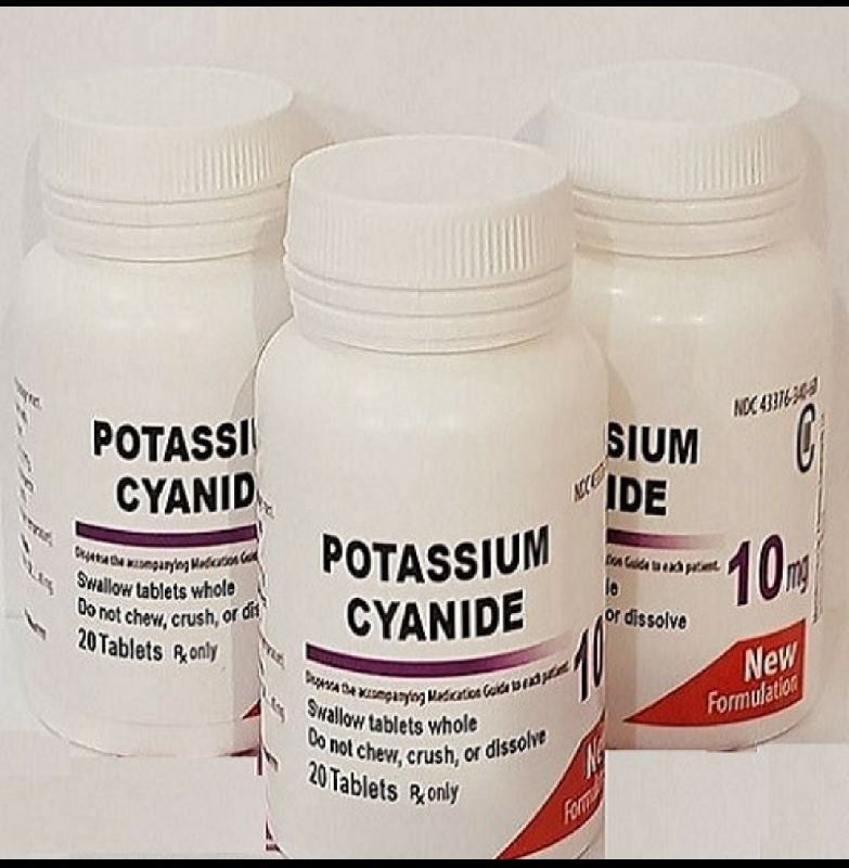 White potassium cyanide, CAS No. : 151-50-8