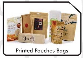 Printed Customized Pouches, Size : Standard