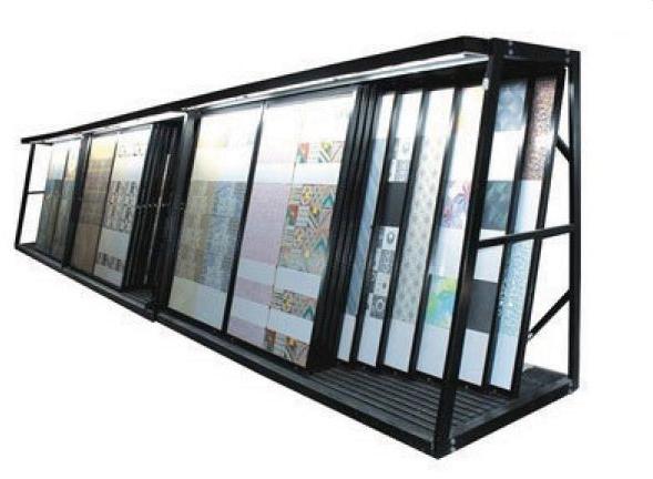 Slider Type Wall Tiles Display Stand, Color : Black