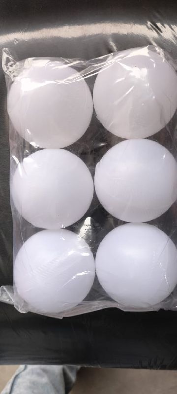 WHITE  PLASTIC BALL