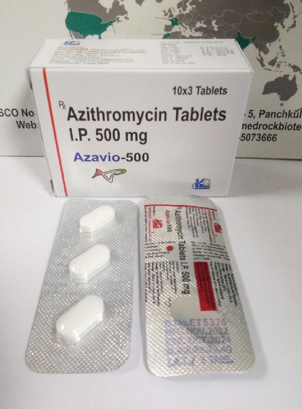 Azithromycin Tablet For Pharmaceuticals Clinical Personal Hospital Packaging Type Plastic