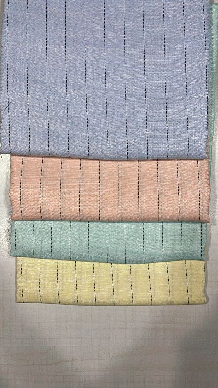 Sober lining cotton shirting fabric, Color : Multiple colour