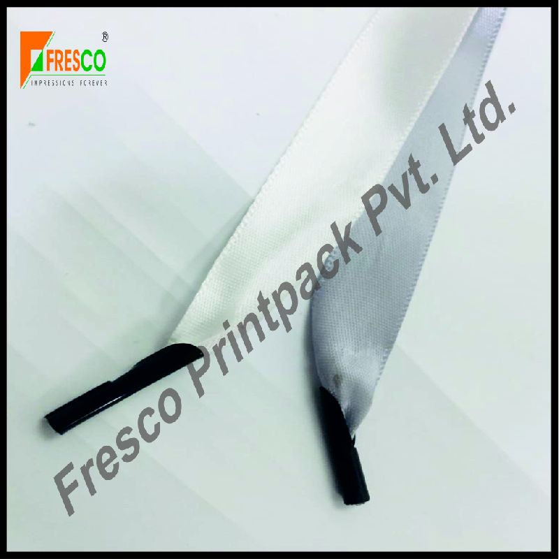 Fresco Satin Ribbons With Tipping, for Paper Bag Handle, Technics : Machine Made