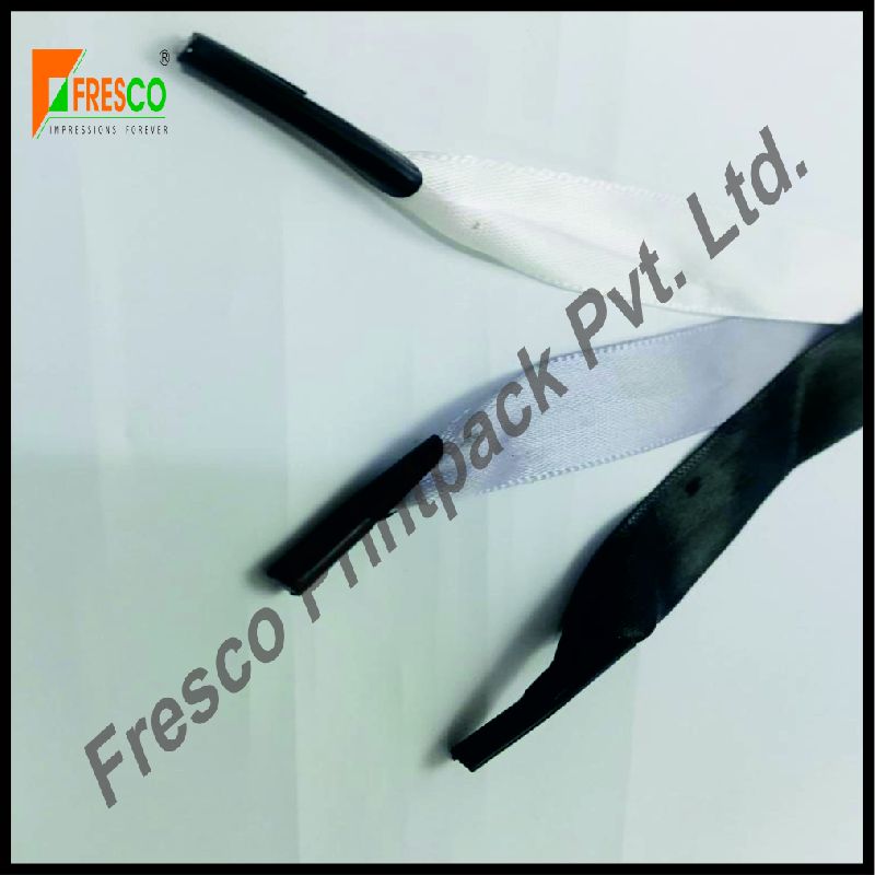 Fresco Polyester Tipped Satin Ribbon, for Packing, Paper Bag Handle, Technics : Machine Made