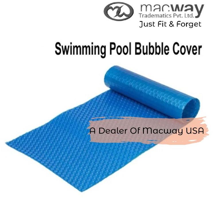 Plastic Swimming Pool Bubble Cover, Color : Blue