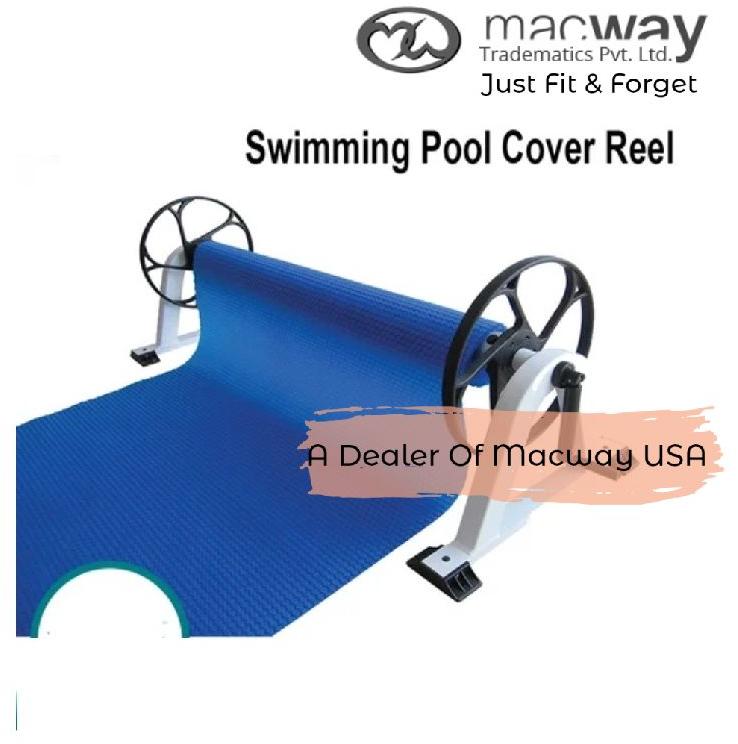 Swimming Pool Cover Reel, Color : Black White