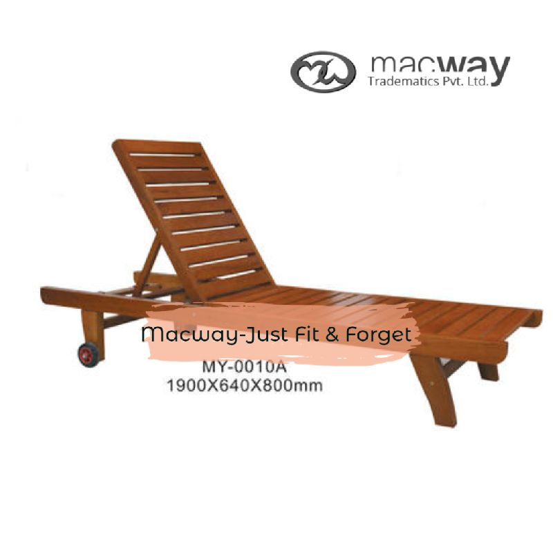 Color Swimming Pool Wooden Lounger Macway Tradematics Pvt. Ltd