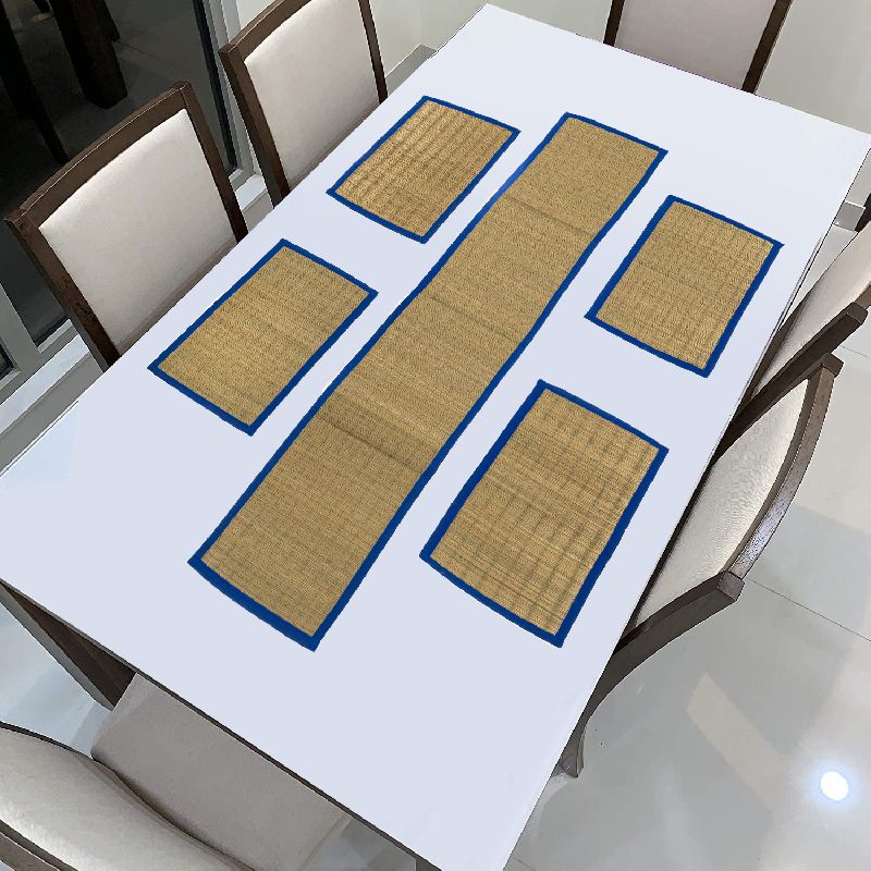 handwoven 4 seater dining table place mats