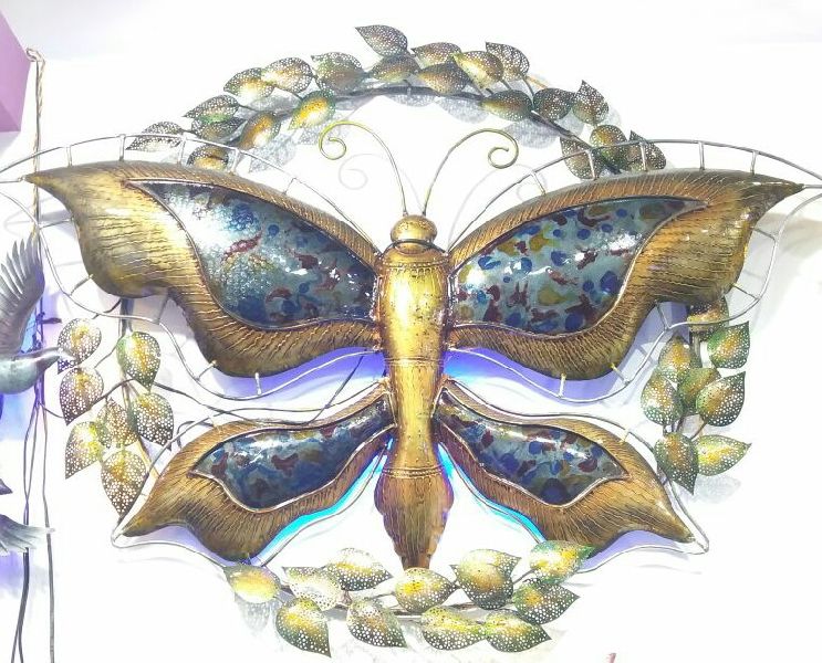 Big butterfly round frame led, for Dining Room, Hotel, Living Room, Rest Room, Wall Art, Size : Multisize
