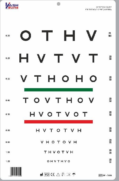 Hotv Optotypes Eye Chart