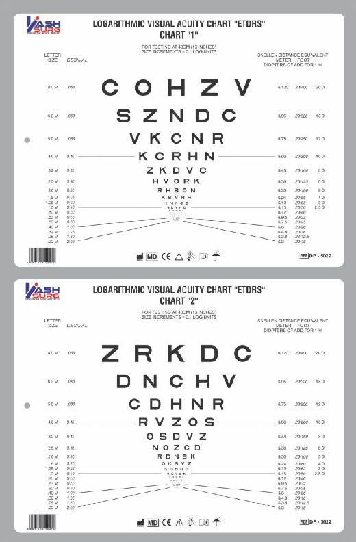 Sloan Letters Folding Eye Chart