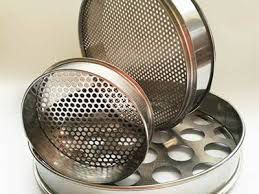 Round Stainless Steel Agriculture Sieves, for Agricultural, Color : Silver