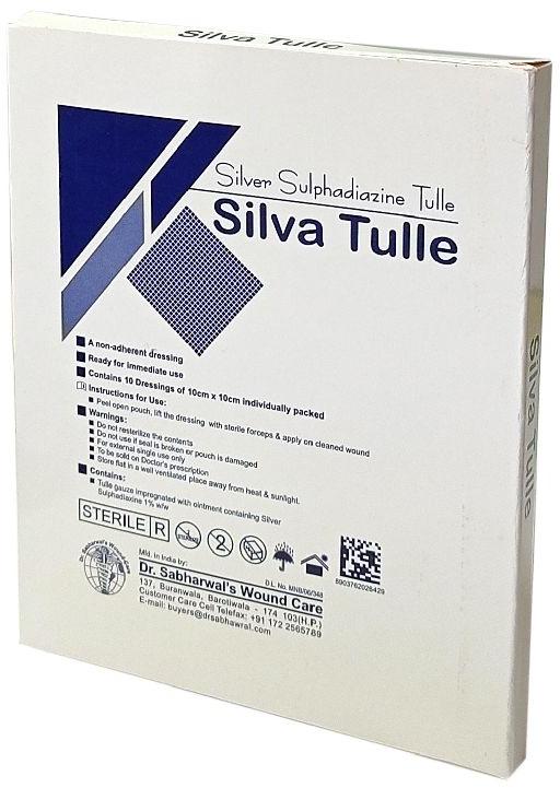 Silver Sulfadiazine Tulle Dressing, for Clinical, Hospital, Feature : Comfortable