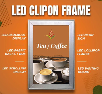 Aluminium Electric led clipon frame, for Domestic, Industrial, Color : Silver