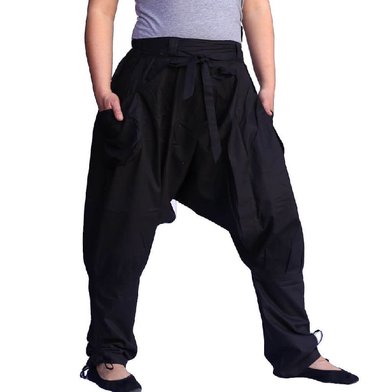 Men's Black Harem Pants Medium Low with Belt at Best Price in Dera ...