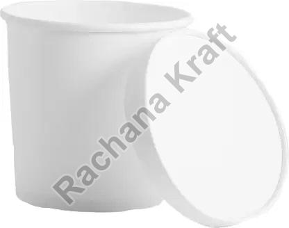 Round 1000 ML Paper Container with Lid, for Food Packaging