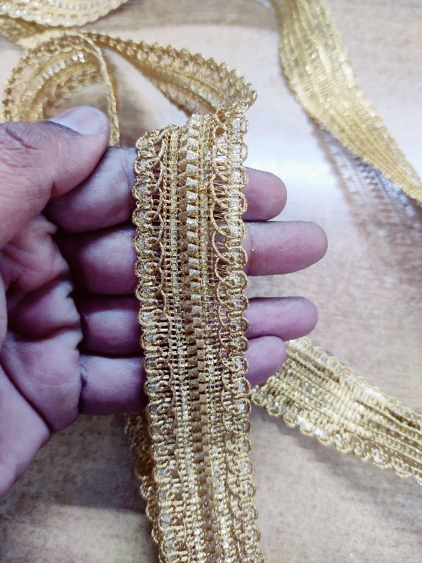SILVER half inch Golden Lace, For Garments, Size: 1'' at Rs 12/piece in  Surat