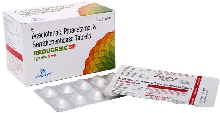  redugesic sp tablets, for Body Pain Reliever, Clinical, Certification : WHO GMP