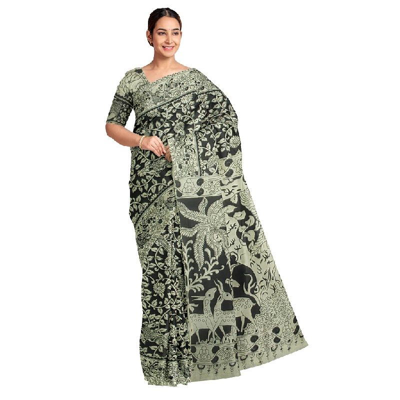 pen kalamkari sarees, Occasion : Formal - PEDANA KALAMKARI, Krishna ...