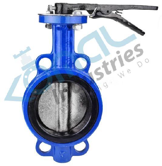 Manual Polished Carbon Steel Butterfly Valve, for Water Fitting, Overall Length : 6-10 Inch