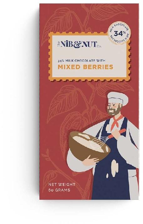 Belgian Milk Chocolate with Mixed Berries, for Hygienically Packed, Good In Taste, Certification : FSSAI Certified