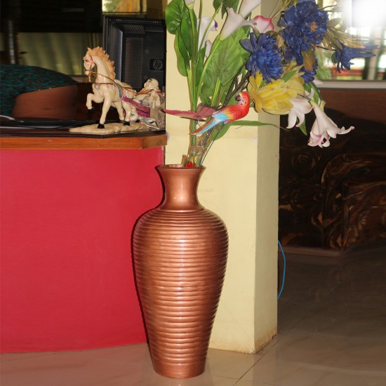 copper bud vase